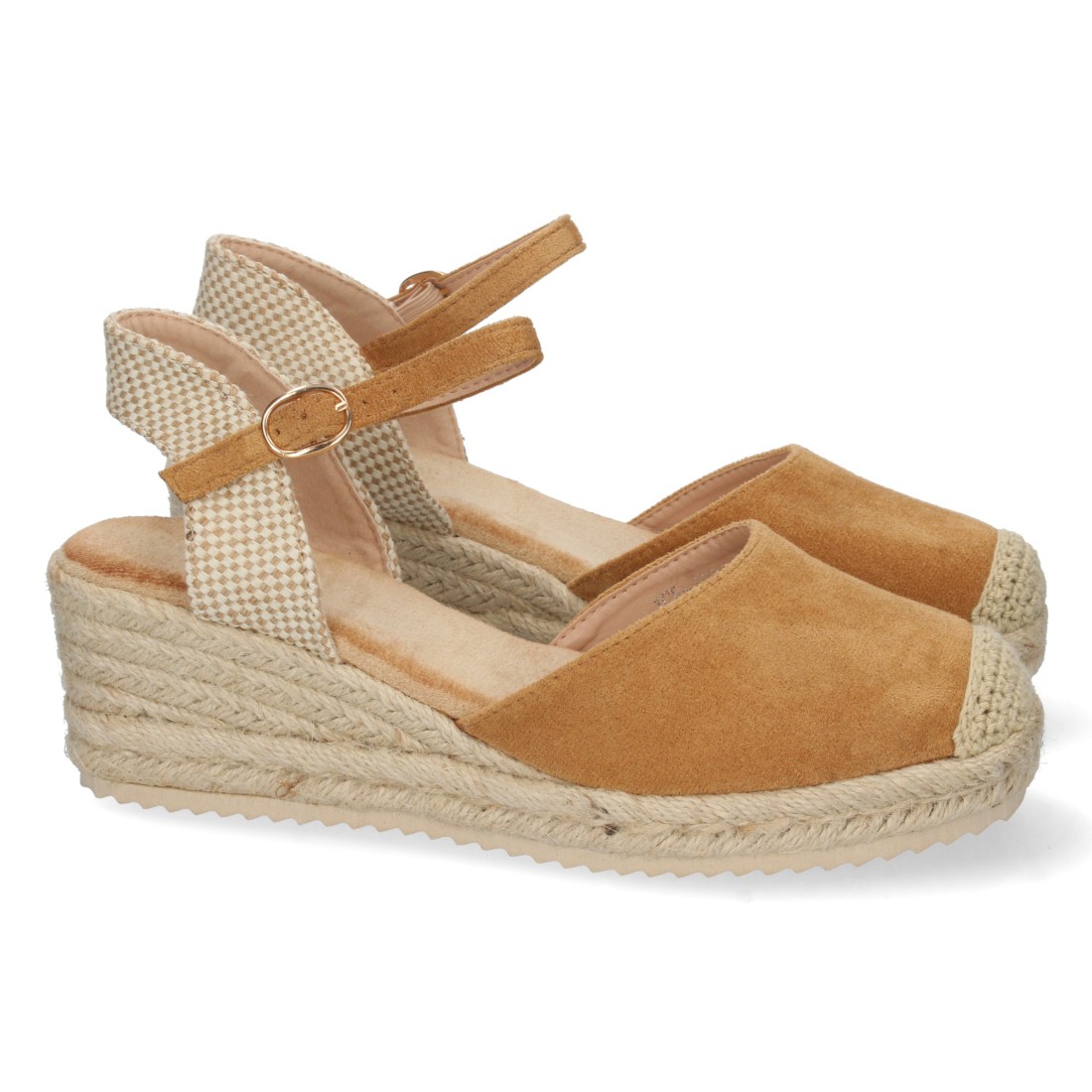 Alpargatas de Cuña en Color Camel 1 Alpargatas de Cuña en Color Camel