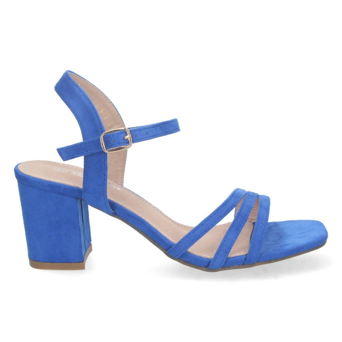 Sandalias Azul de Tacón Ancho 2 Sandalias Azul de Tacón Ancho - Imagen 2