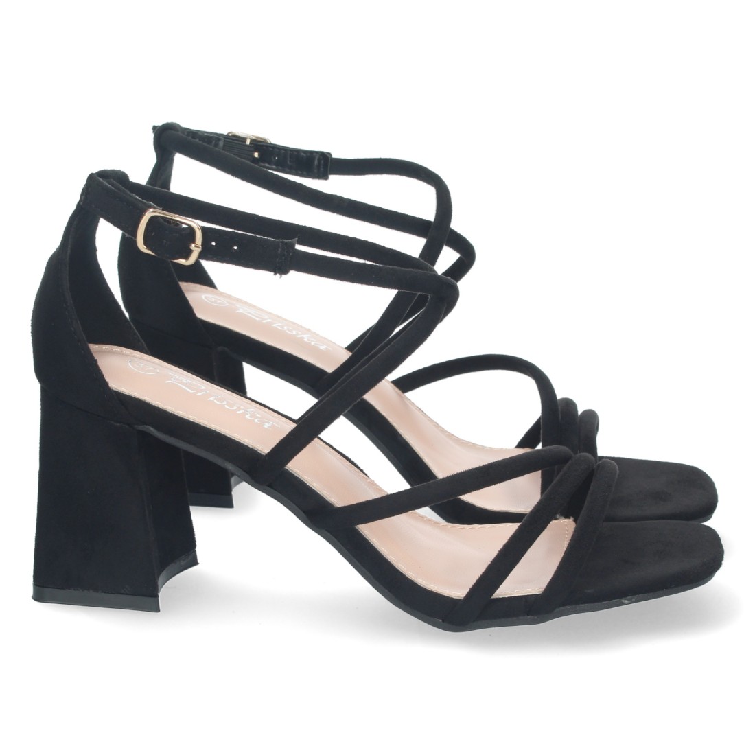 Sandalias Negras De Tacón Bajo Fiesta Tiras Cruzadas 1 Sandalias Negras De Tacón Bajo Fiesta Tiras Cruzadas