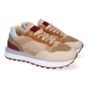 Zapatillas Deportivas en Tonos Beige y Marrón
