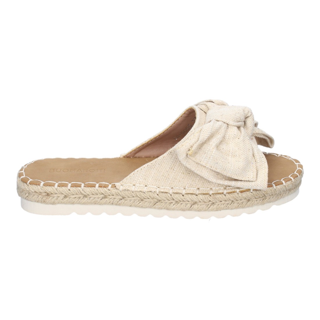 Palas Beige con Lazo y Plataforma de Yute 2 Palas Beige con Lazo y Plataforma de Yute - Imagen 2