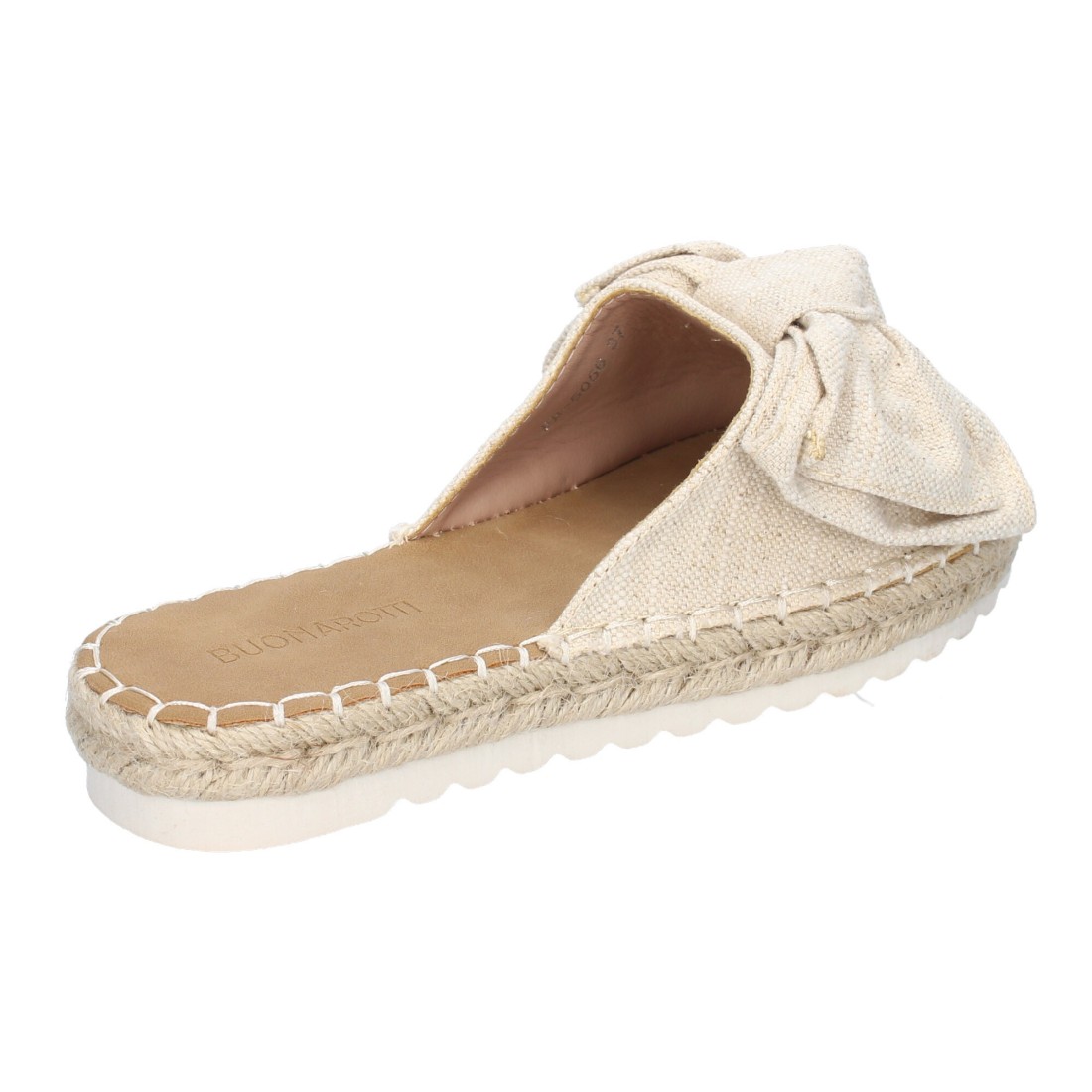 Palas Beige con Lazo y Plataforma de Yute 4 Palas Beige con Lazo y Plataforma de Yute - Imagen 4