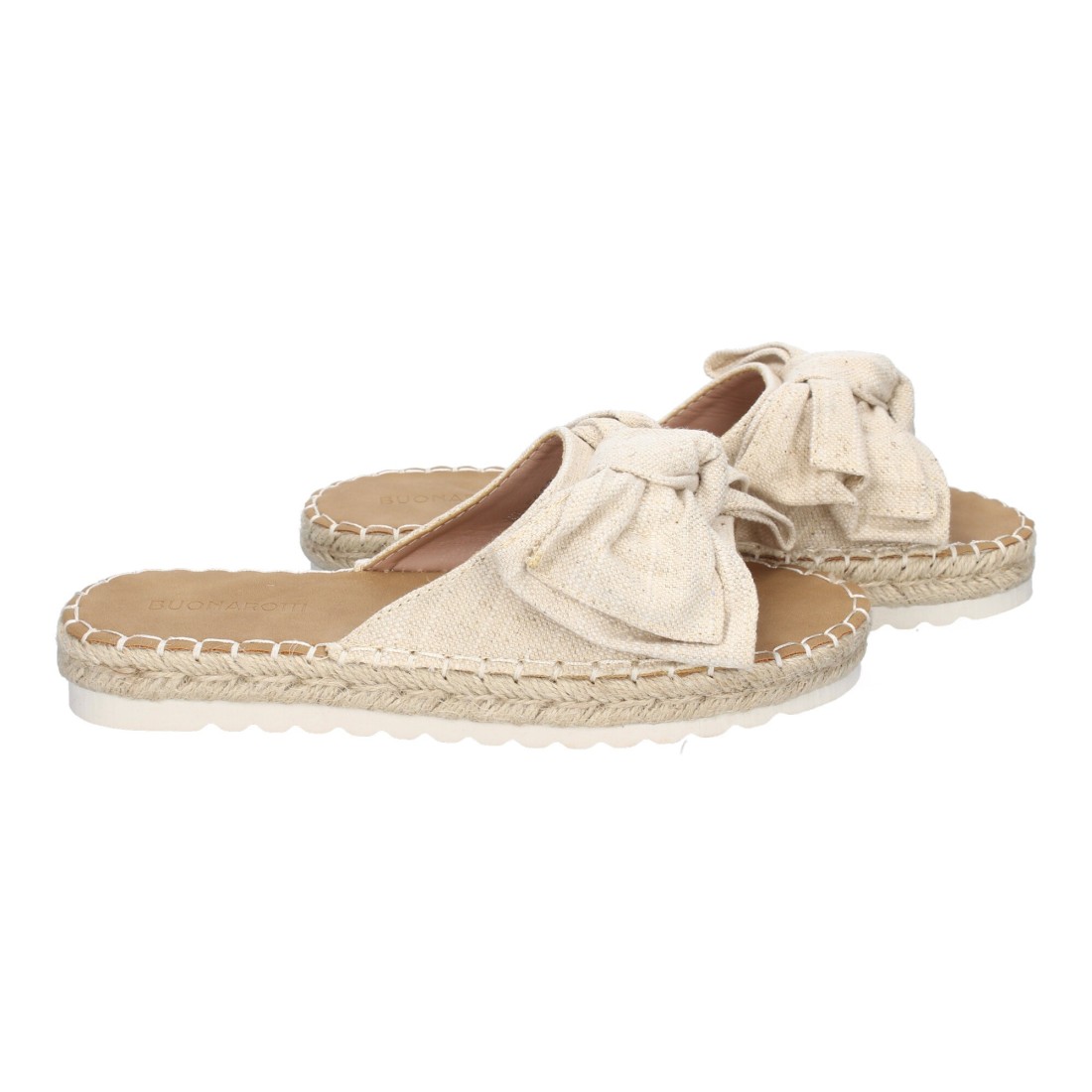 Palas Beige con Lazo y Plataforma de Yute 5 Palas Beige con Lazo y Plataforma de Yute - Imagen 5