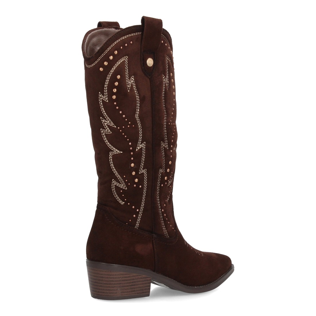 Botas Cowboy Marrón Chocolate con Tachas Decorativas 4 Botas Cowboy Marrón Chocolate con Tachas Decorativas - Imagen 4