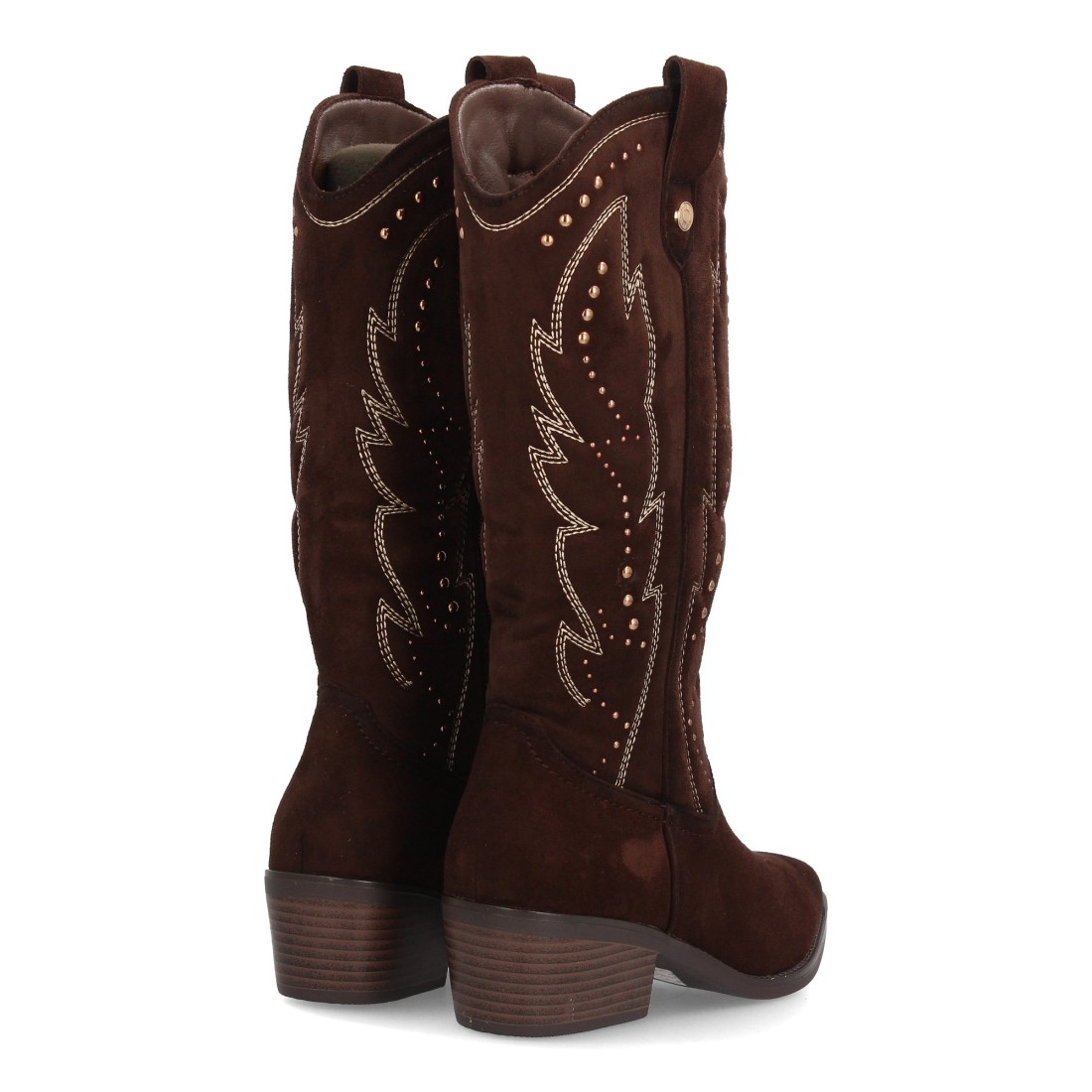 Botas Cowboy Marrón Chocolate con Tachas Decorativas 5 Botas Cowboy Marrón Chocolate con Tachas Decorativas - Imagen 5
