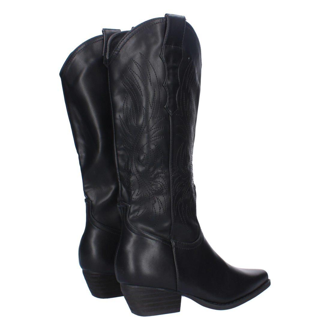 Botas Cowboy Negras Bordadas 3 Botas Cowboy Negras Bordadas - Imagen 3