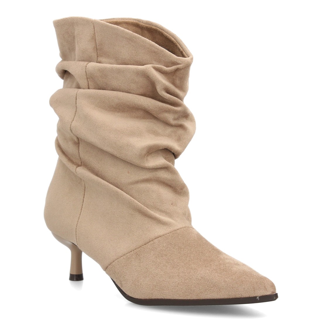 Botas Arrugadas Beige de Antelina 3 Botas Arrugadas Beige de Antelina - Imagen 3