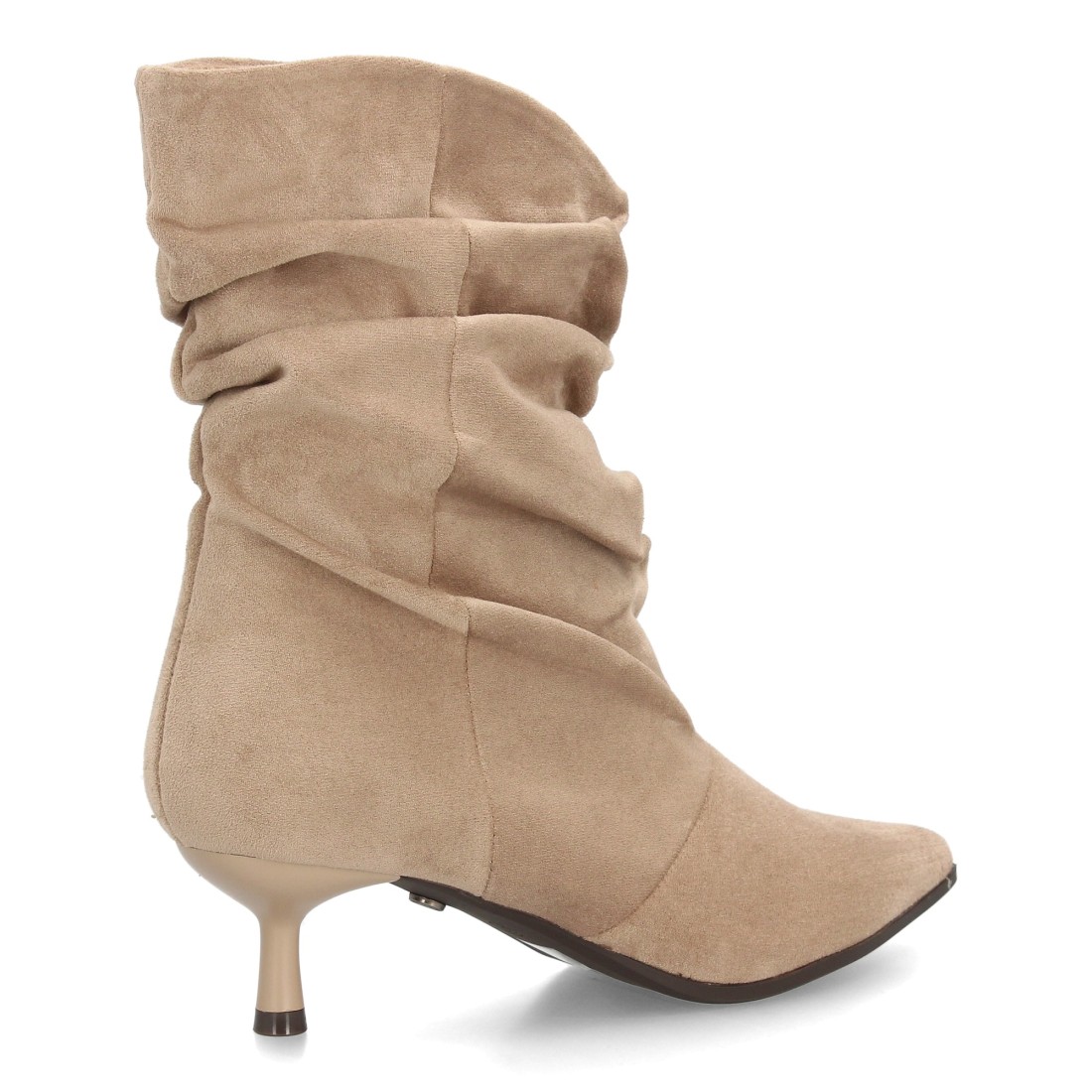 Botas Arrugadas Beige de Antelina 4 Botas Arrugadas Beige de Antelina - Imagen 4