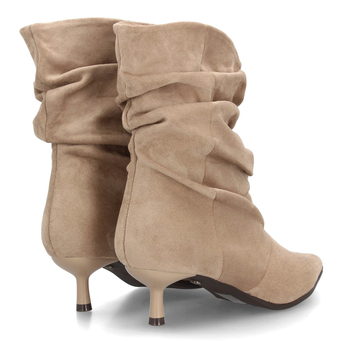 Botas Arrugadas Beige de Antelina 5 Botas Arrugadas Beige de Antelina - Imagen 5