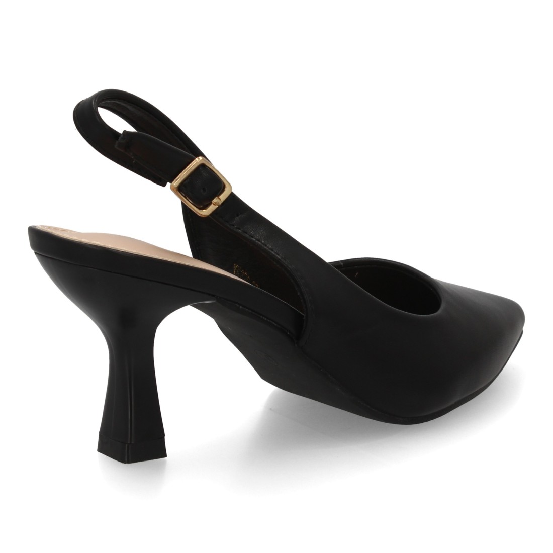 Salones Slingback Negros de Punta Fina 4 Salones Slingback Negros de Punta Fina - Imagen 4