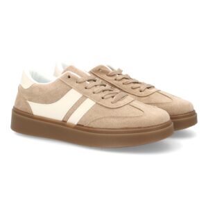 Zapatillas Kaki de Antelina con Plataforma