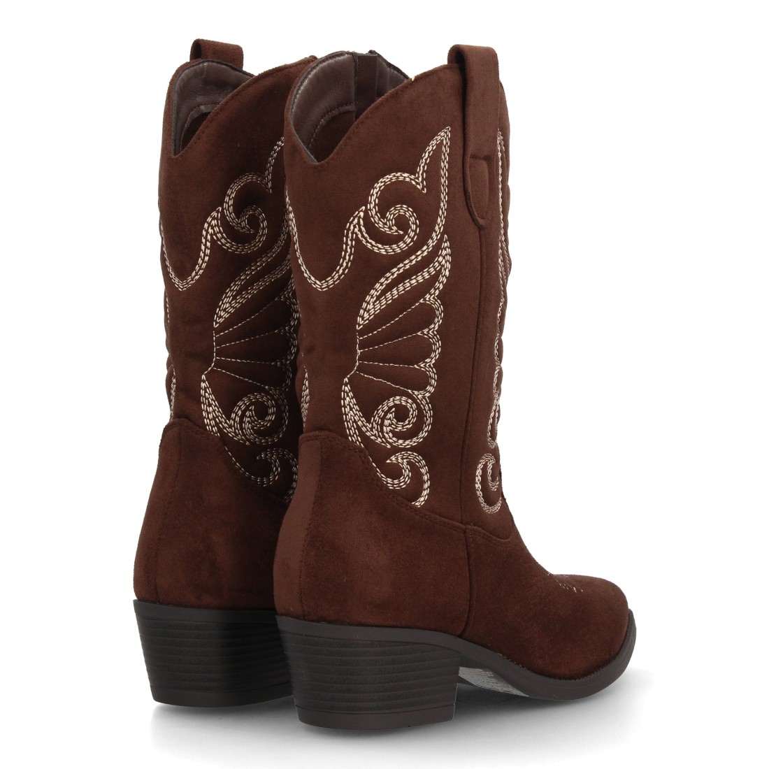 Botas Cowboy Chocolate Bordadas 5 Botas Cowboy Chocolate Bordadas - Imagen 5