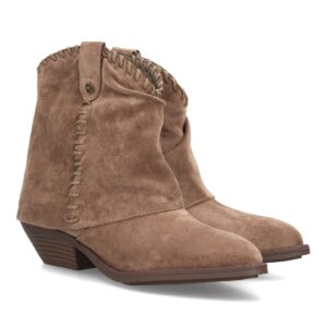 Botín Cowboy Kaki Trenzado