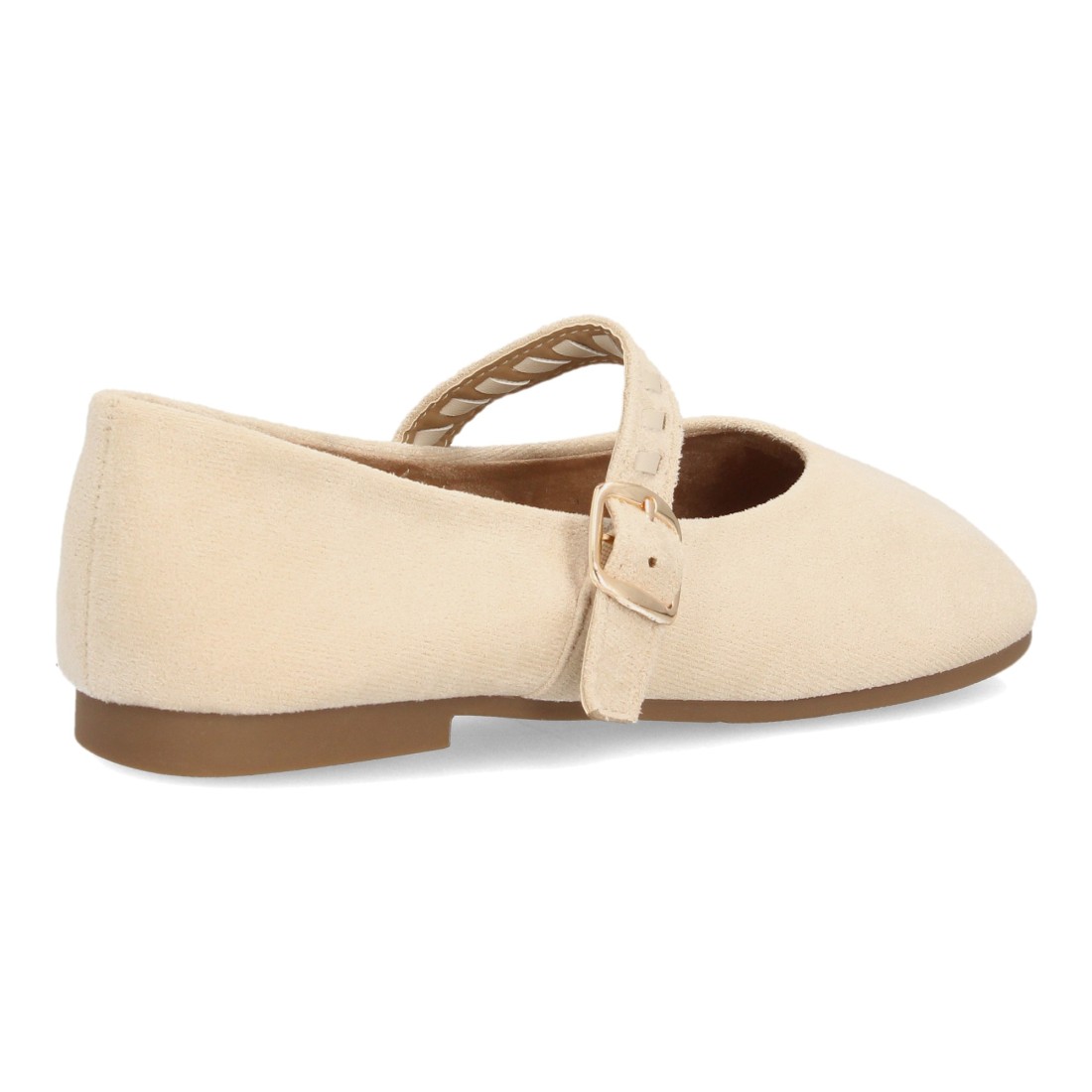 Bailarina Beige con Pulsera y Hebilla Dorada 4 Bailarina Beige con Pulsera y Hebilla Dorada - Imagen 4