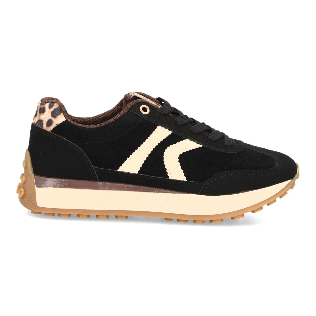 Zapatillas Retro Negro y Leopardo 2 Zapatillas Retro Negro y Leopardo - Imagen 2