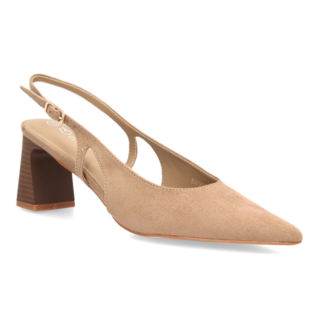 Zapatos Destalonados Beige con Tacón 3 Zapatos Destalonados Beige con Tacón - Imagen 3