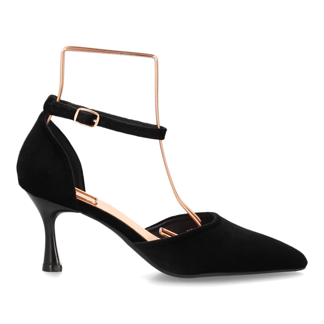 Zapatos de Salón Negros con Pulsera y Tacón de Copa 2 Zapatos de Salón Negros con Pulsera y Tacón de Copa - Imagen 2