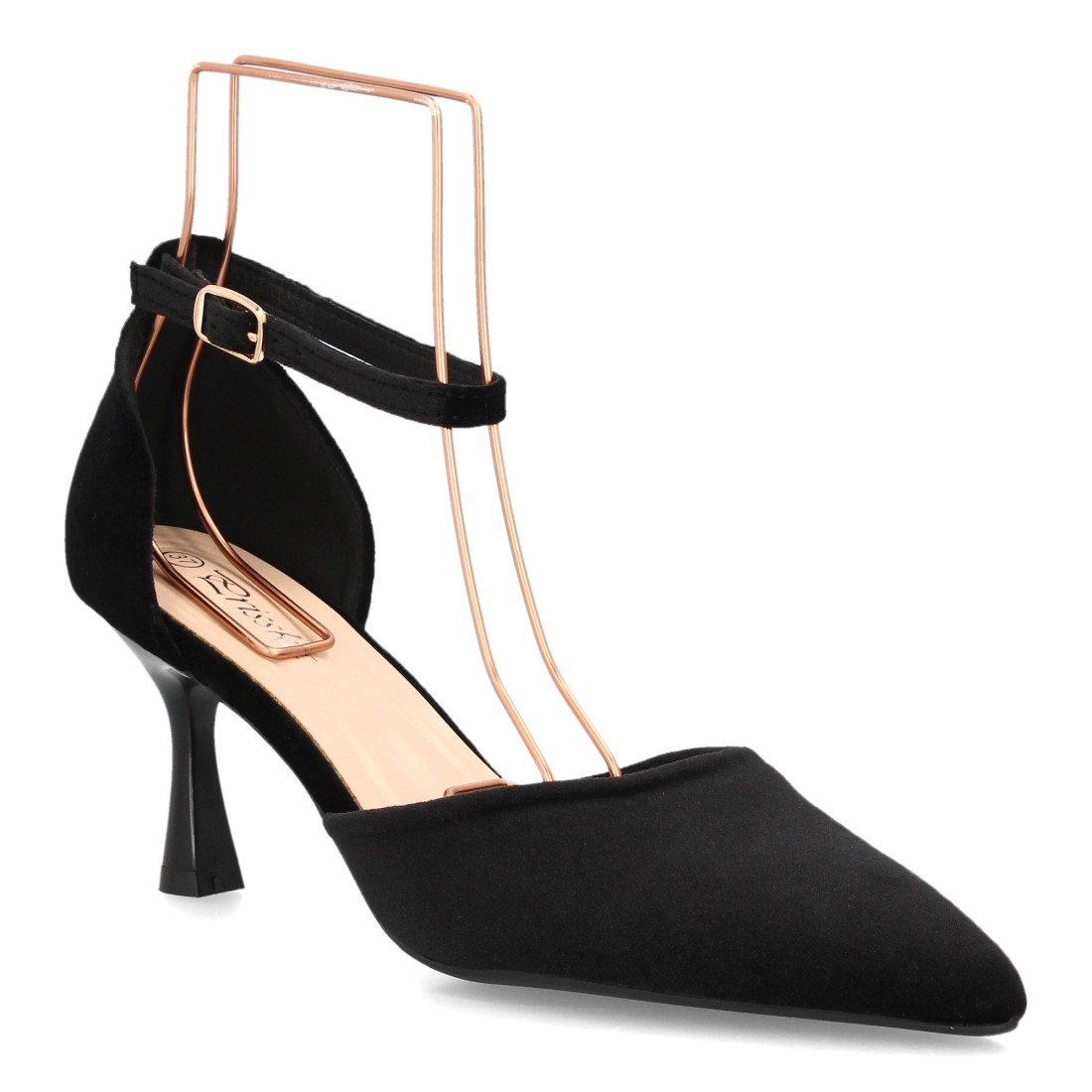 Zapatos de Salón Negros con Pulsera y Tacón de Copa 3 Zapatos de Salón Negros con Pulsera y Tacón de Copa - Imagen 3