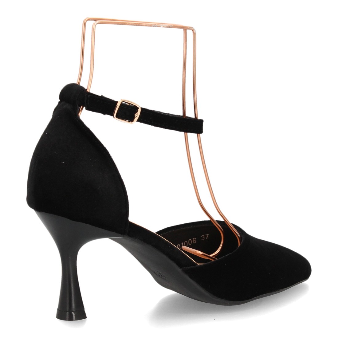 Zapatos de Salón Negros con Pulsera y Tacón de Copa 4 Zapatos de Salón Negros con Pulsera y Tacón de Copa - Imagen 4