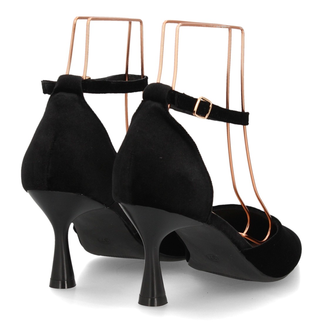 Zapatos de Salón Negros con Pulsera y Tacón de Copa 5 Zapatos de Salón Negros con Pulsera y Tacón de Copa - Imagen 5