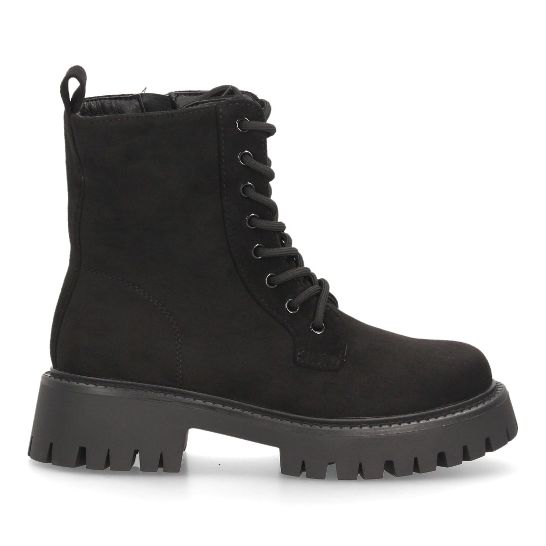 Botas Militares Negras con Plataforma Track 2 Botas Militares Negras con Plataforma Track - Imagen 2