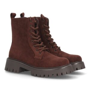 Botas Militares Marrones con Plataforma Track