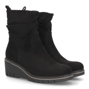 Botines Negros de Cuña con Plataforma
