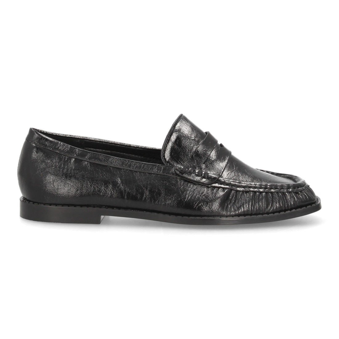 Mocasines Negros Efecto Charol para Mujer 2 Mocasines Negros Efecto Charol para Mujer - Imagen 2