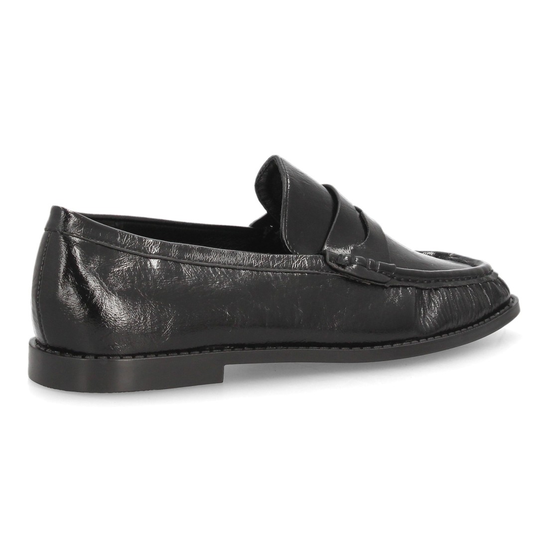 Mocasines Negros Efecto Charol para Mujer 4 Mocasines Negros Efecto Charol para Mujer - Imagen 4